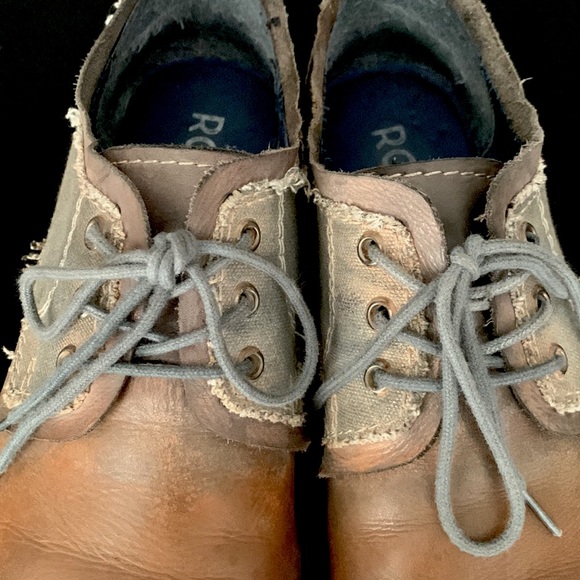 BED|STU ROAN Mixed Material Leather Oxfords - Picture 9 of 9